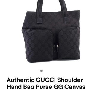 Authentic Gucci Black / Nylpn, good condition!